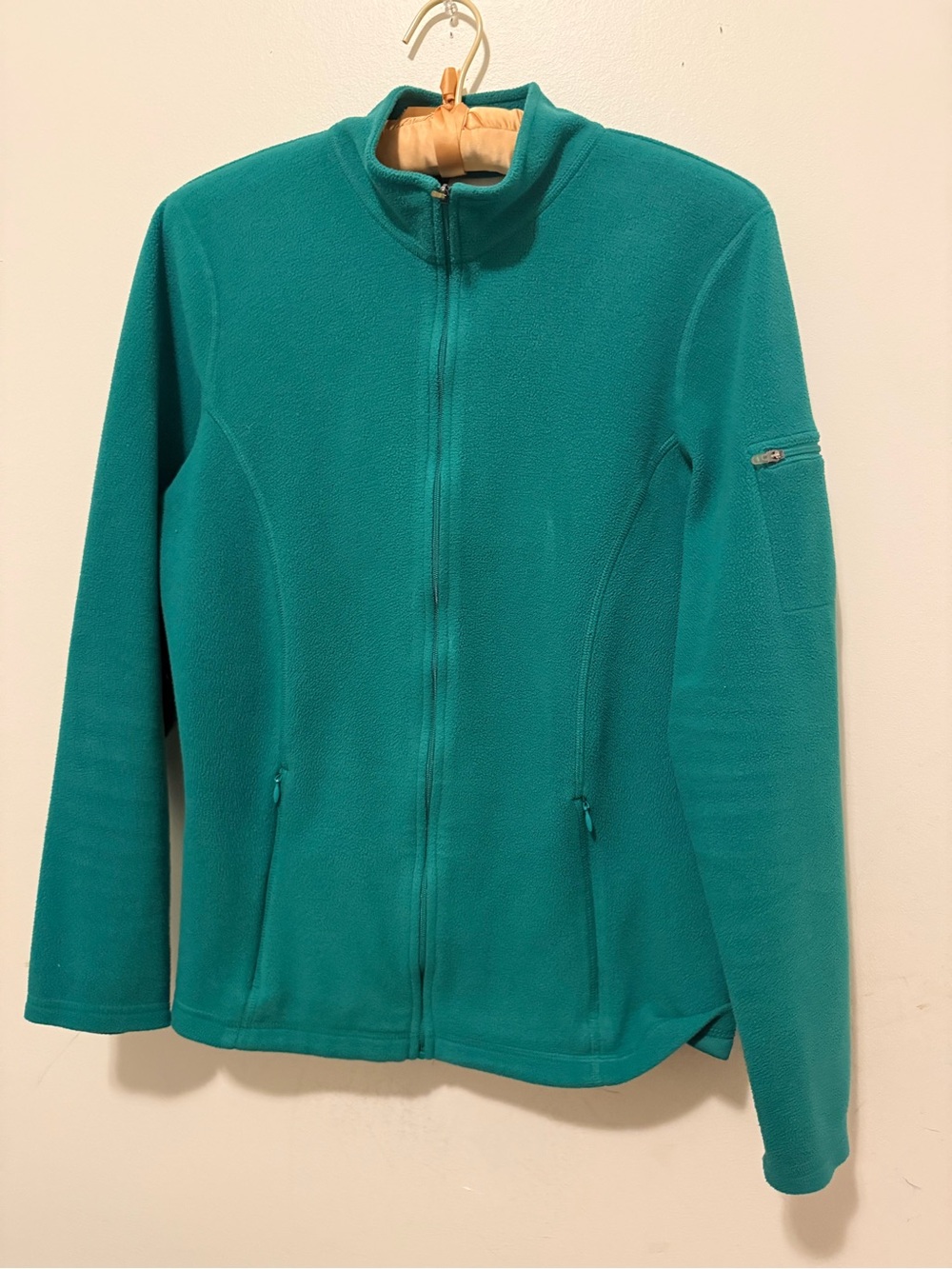 L.L. Bean Teal Full-Zip Fleece Jacket